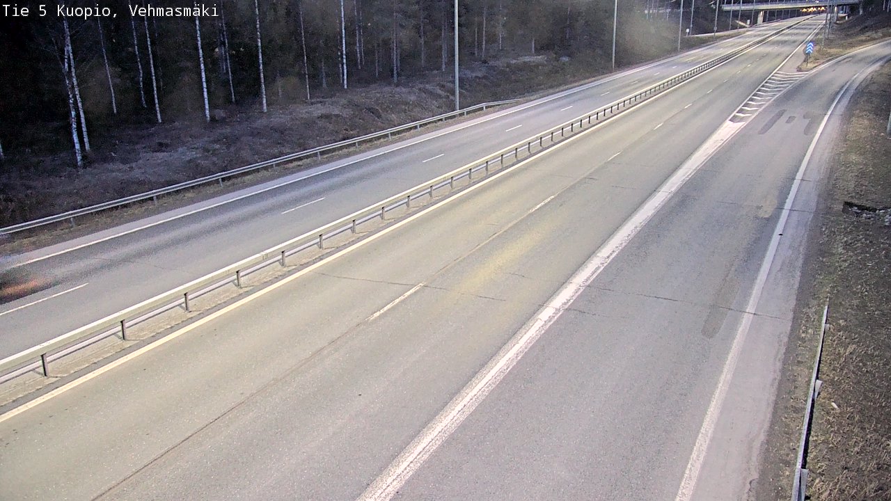 Weather Camera Image Road 5 Kuopio, Vehmasmäki, Kuopio, Pohjois-Savo