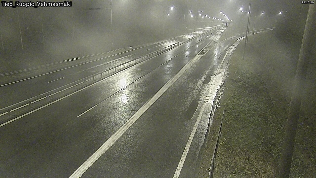 Weather Camera Image Road 5 Kuopio, Vehmasmäki, Kuopio, Pohjois-Savo