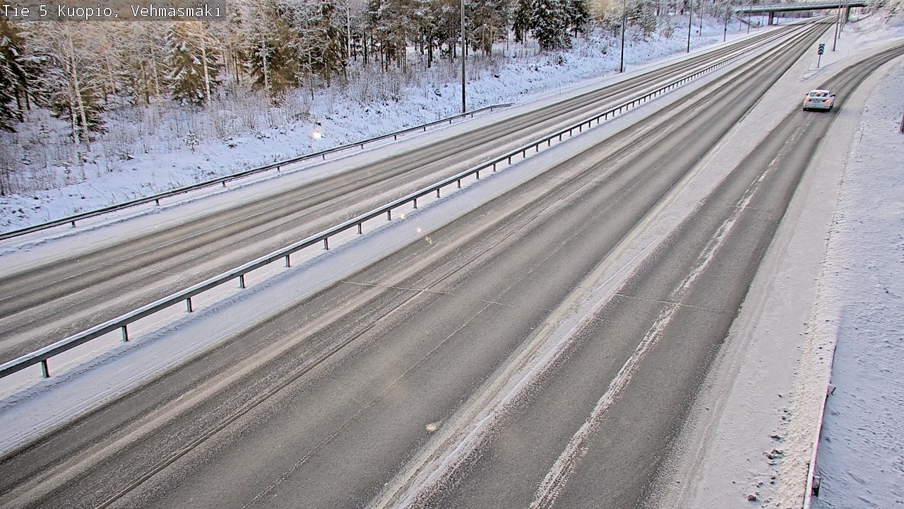 Weather Camera Image Väg 5 Kuopio, Vehmasmäki, Kuopio, Pohjois-Savo