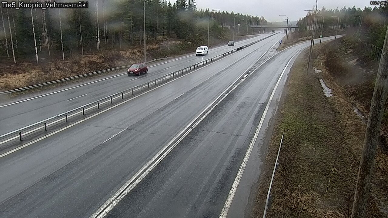 Weather Camera Image Road 5 Kuopio, Vehmasmäki, Kuopio, Pohjois-Savo