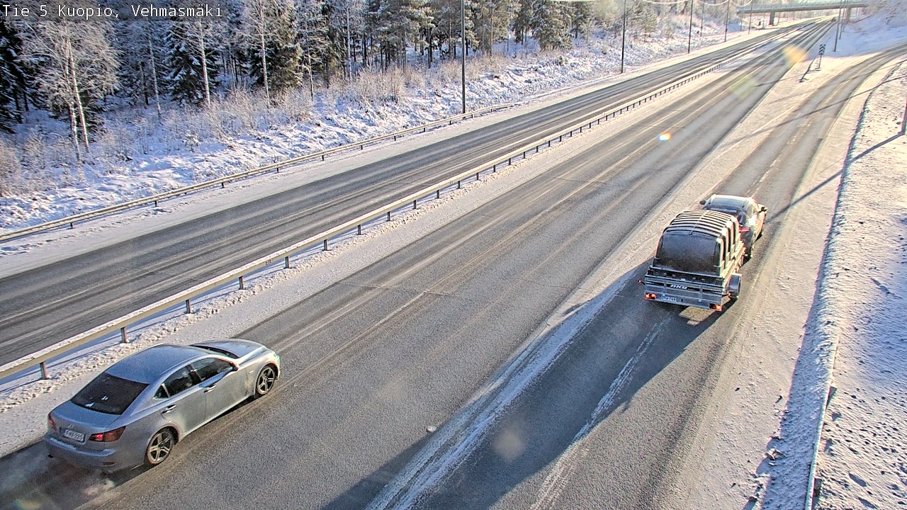 Weather Camera Image Väg 5 Kuopio, Vehmasmäki, Kuopio, Pohjois-Savo