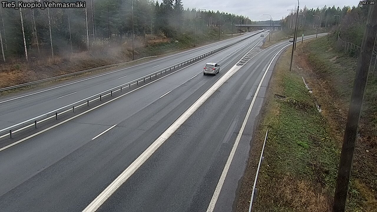 Weather Camera Image Väg 5 Kuopio, Vehmasmäki, Kuopio, Pohjois-Savo