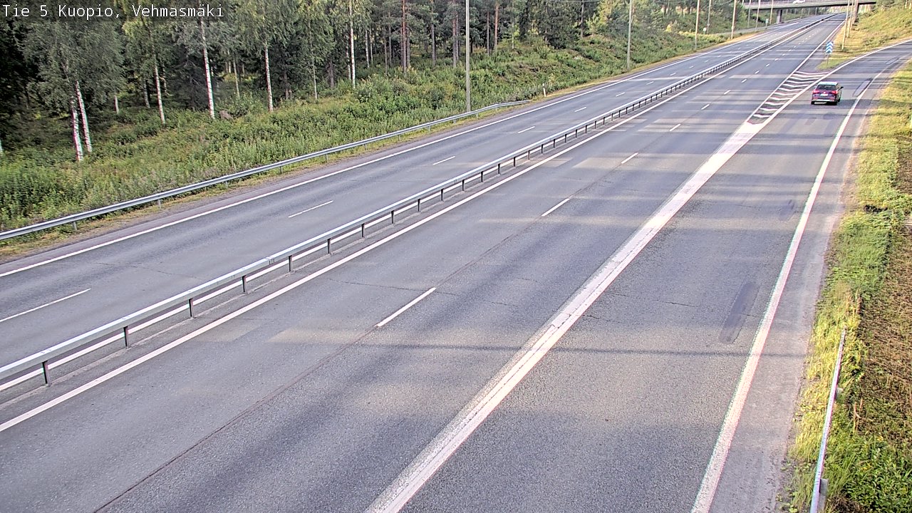 Weather Camera Image Väg 5 Kuopio, Vehmasmäki, Kuopio, Pohjois-Savo