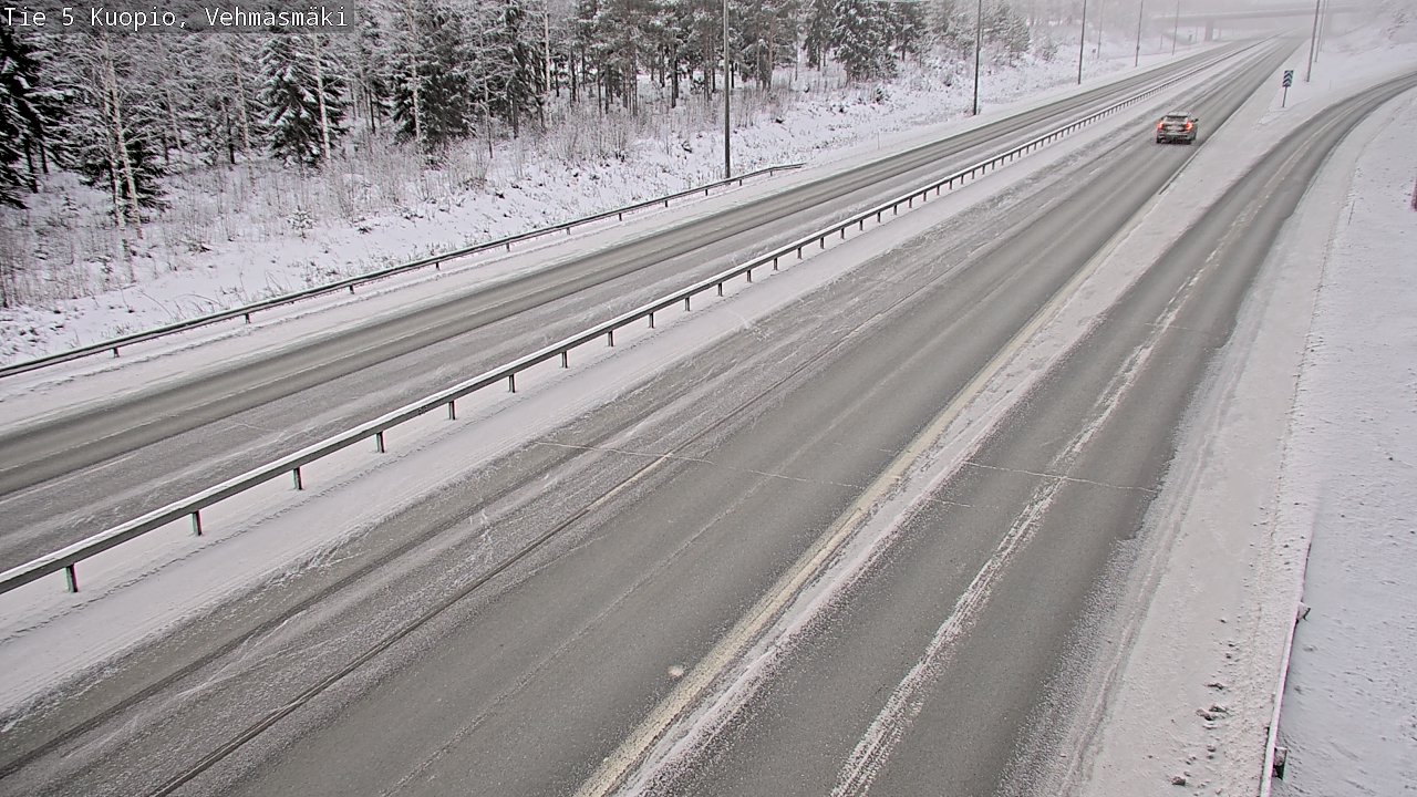 Weather Camera Image Väg 5 Kuopio, Vehmasmäki, Kuopio, Pohjois-Savo