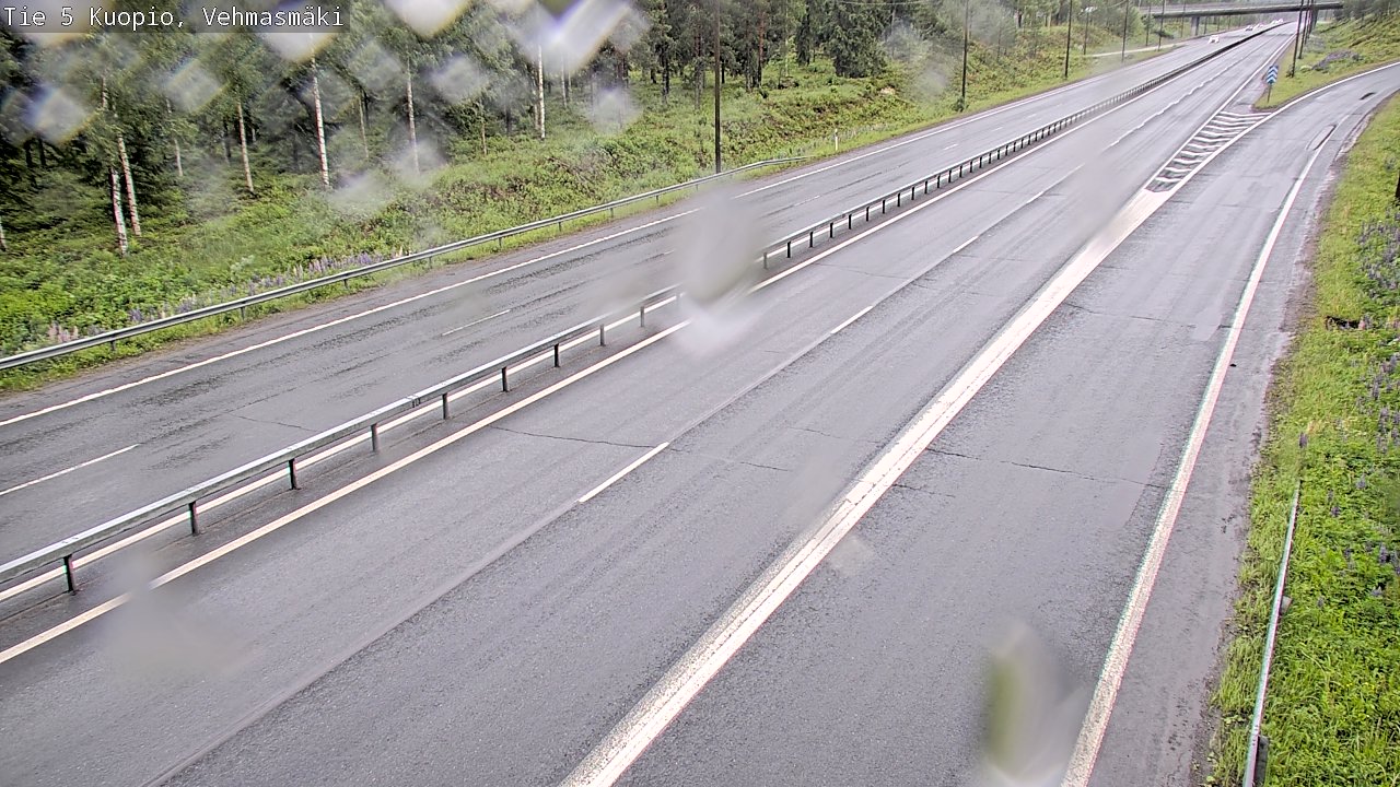 Weather Camera Image Väg 5 Kuopio, Vehmasmäki, Kuopio, Pohjois-Savo
