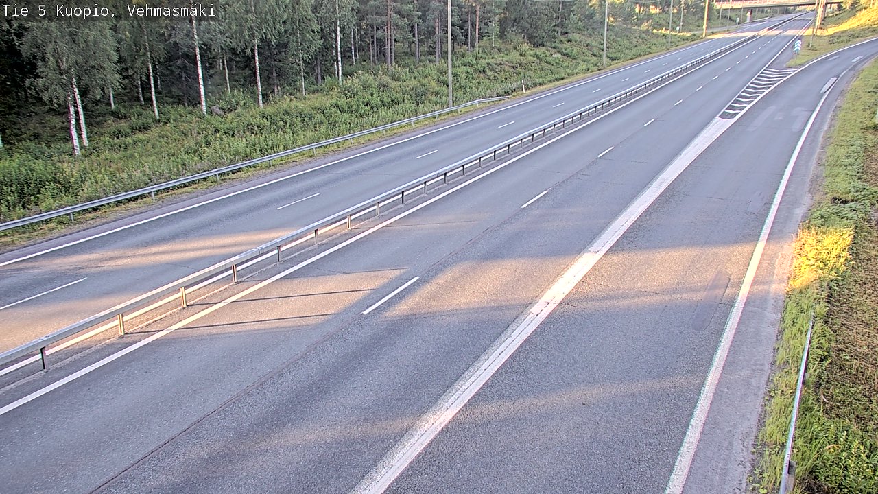 Weather Camera Image Väg 5 Kuopio, Vehmasmäki, Kuopio, Pohjois-Savo