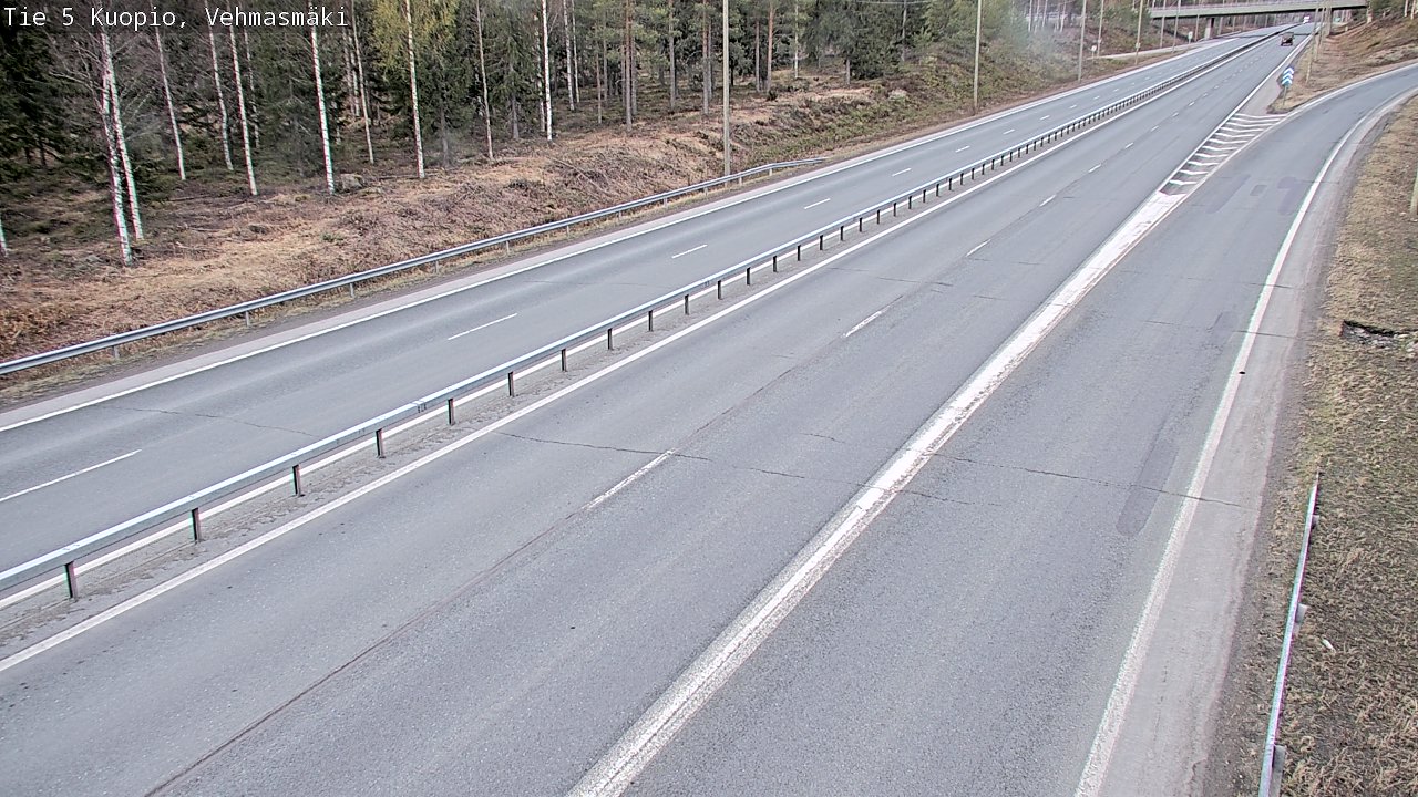 Weather Camera Image Road 5 Kuopio, Vehmasmäki, Kuopio, Pohjois-Savo