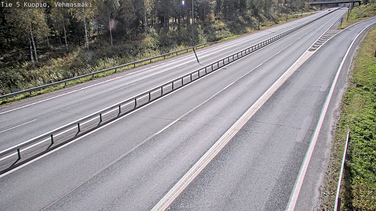 Weather Camera Image Road 5 Kuopio, Vehmasmäki, Kuopio, Pohjois-Savo
