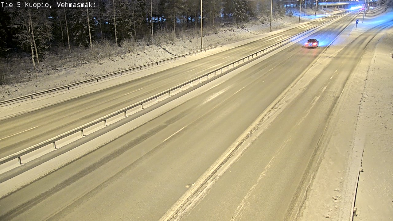 Weather Camera Image Väg 5 Kuopio, Vehmasmäki, Kuopio, Pohjois-Savo