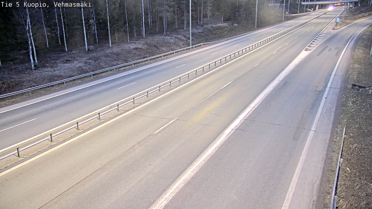 Weather Camera Image Road 5 Kuopio, Vehmasmäki, Kuopio, Pohjois-Savo