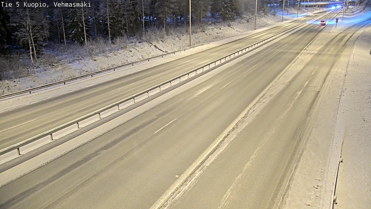 Weather Camera Image Väg 5 Kuopio, Vehmasmäki, Kuopio, Pohjois-Savo