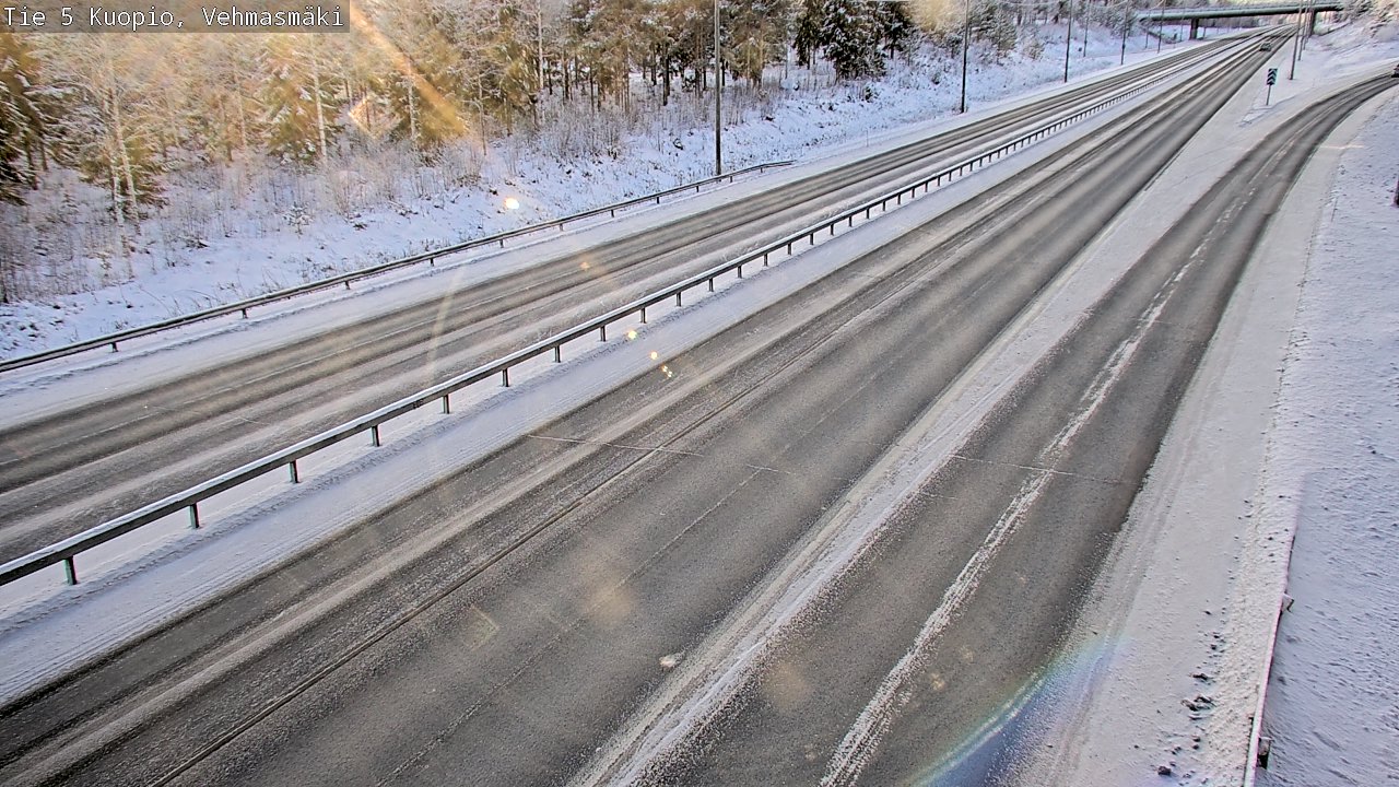 Weather Camera Image Väg 5 Kuopio, Vehmasmäki, Kuopio, Pohjois-Savo