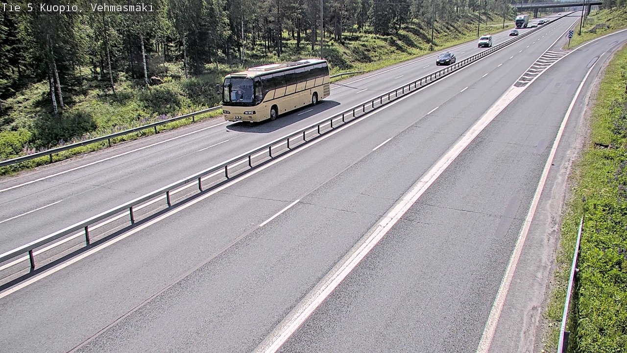 Kelikamerat Kuva Tie 5 Kuopio, Vehmasmäki, Kuopio, Pohjois-Savo