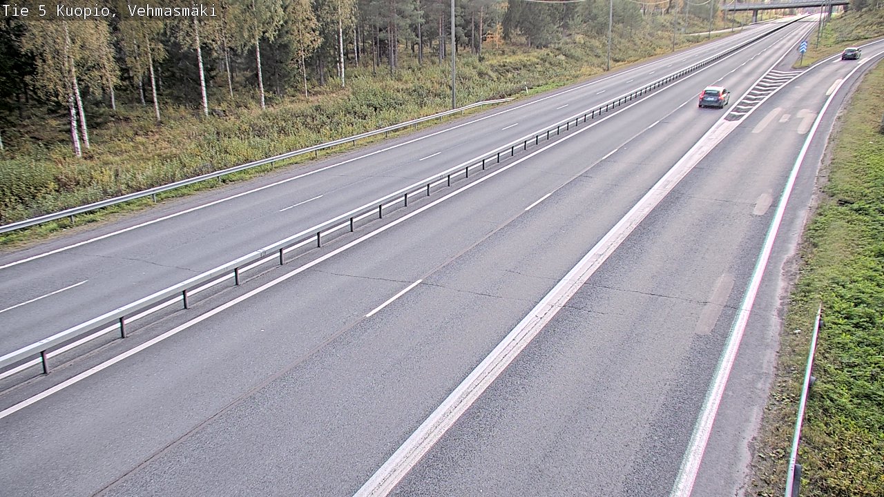 Weather Camera Image Road 5 Kuopio, Vehmasmäki, Kuopio, Pohjois-Savo