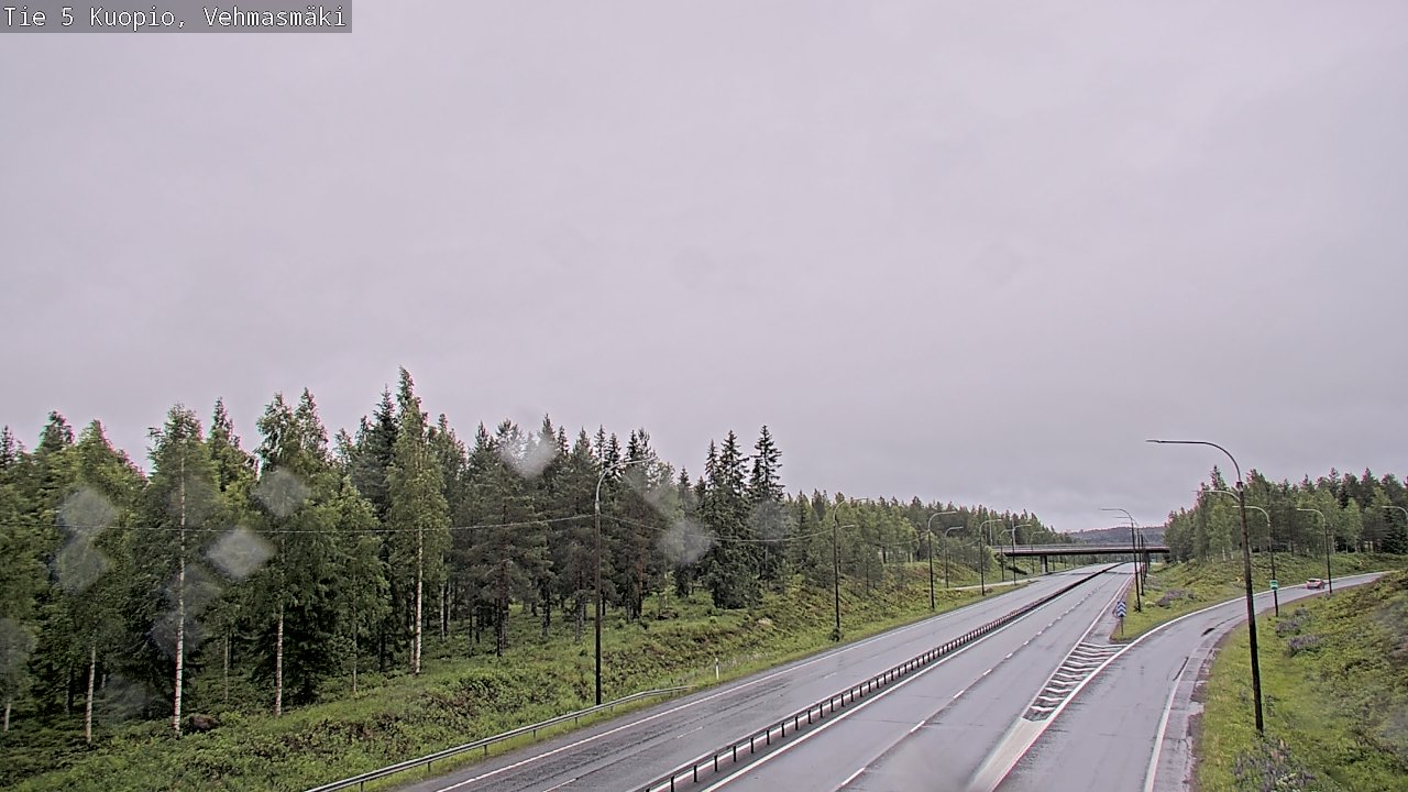 Weather Camera Image Road 5 Kuopio, Vehmasmäki, Kuopio, Pohjois-Savo