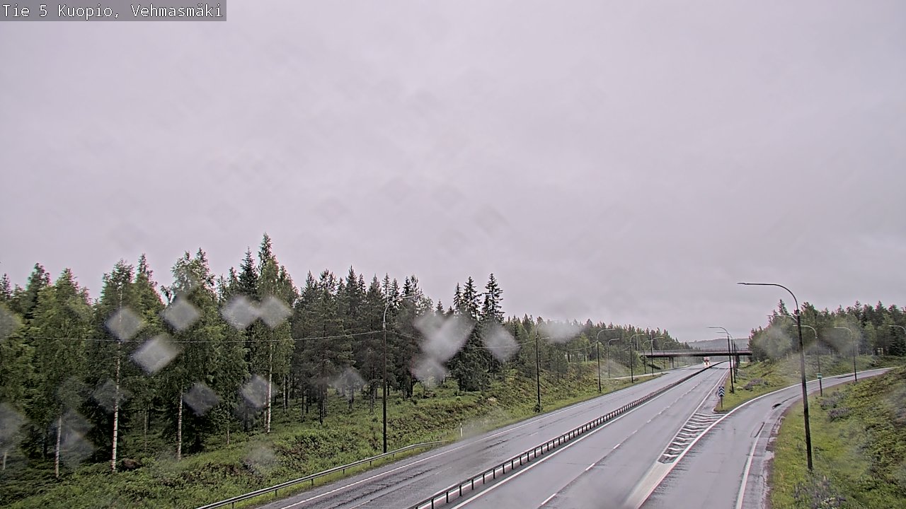 Weather Camera Image Road 5 Kuopio, Vehmasmäki, Kuopio, Pohjois-Savo