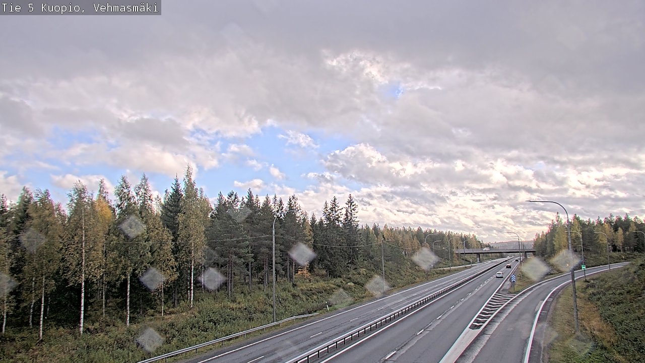 Weather Camera Image Road 5 Kuopio, Vehmasmäki, Kuopio, Pohjois-Savo