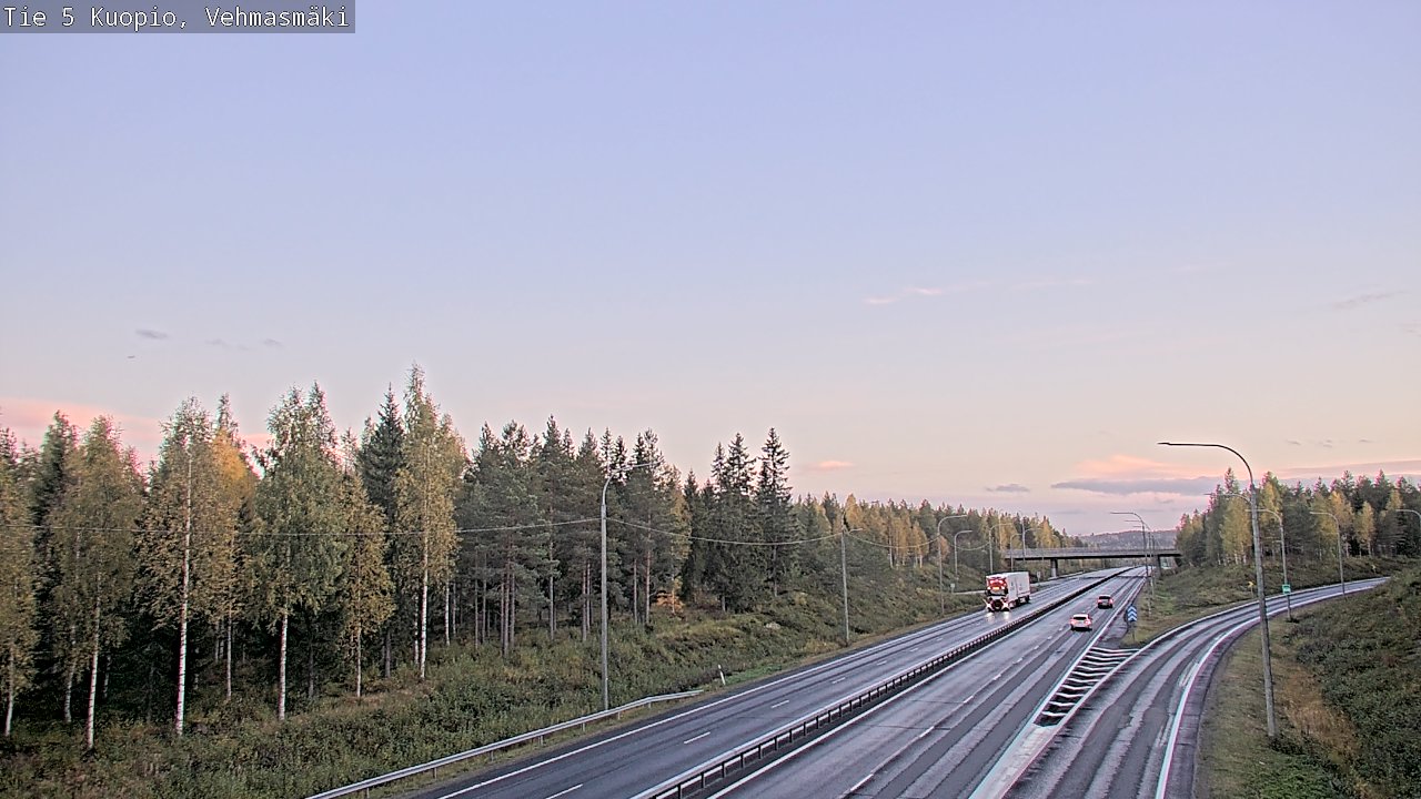 Weather Camera Image Road 5 Kuopio, Vehmasmäki, Kuopio, Pohjois-Savo