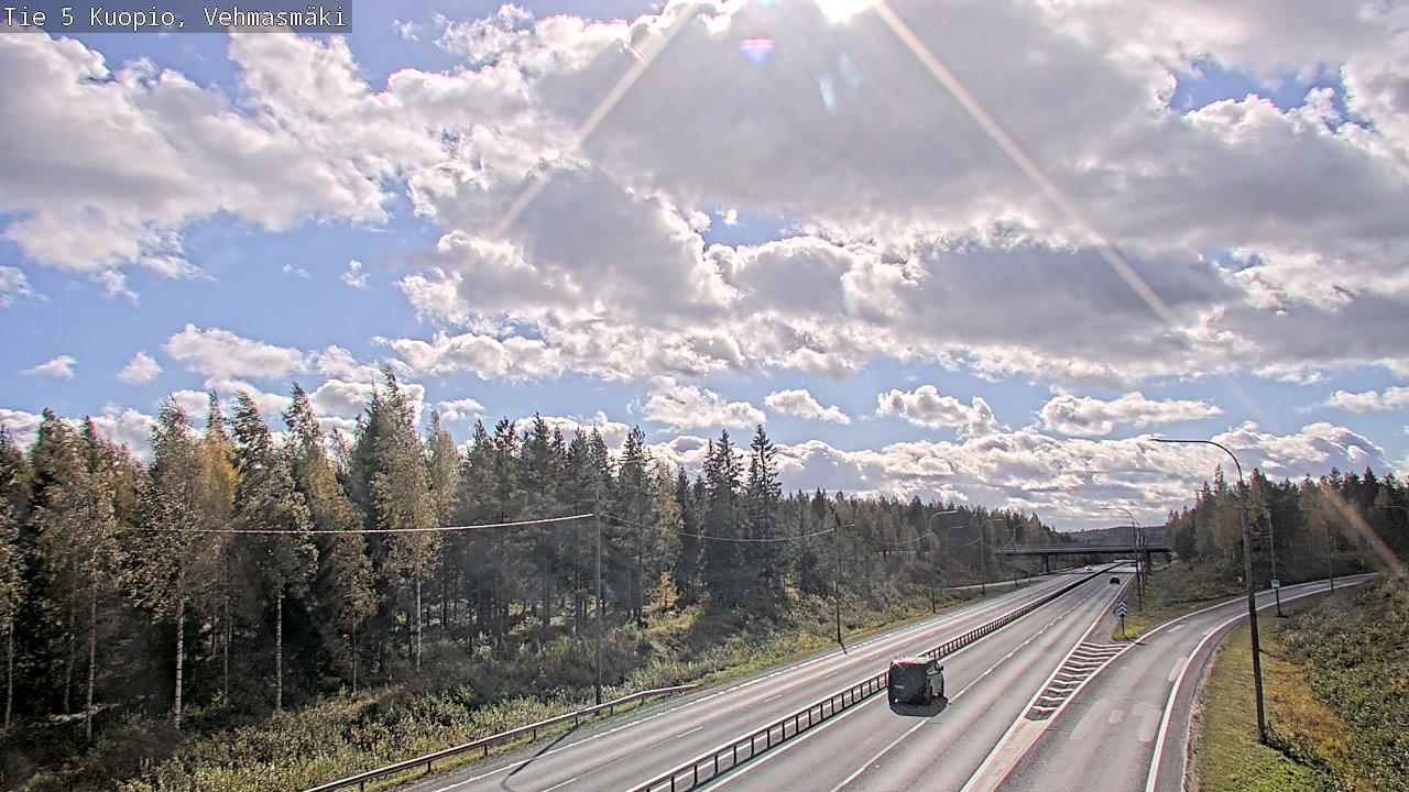 Kelikamerat Kuva Tie 5 Kuopio, Vehmasmäki, Kuopio, Pohjois-Savo