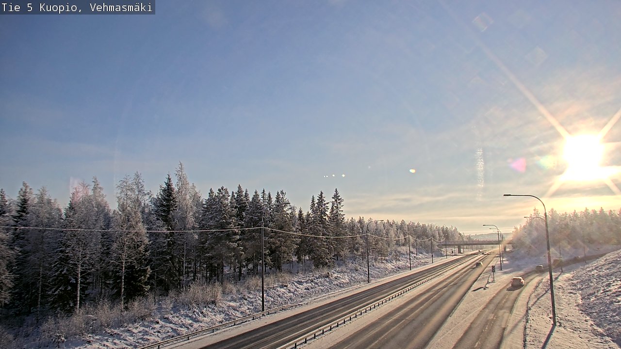 Weather Camera Image Väg 5 Kuopio, Vehmasmäki, Kuopio, Pohjois-Savo