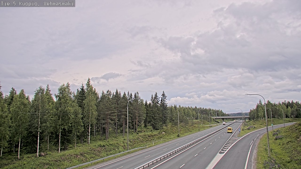 Weather Camera Image Road 5 Kuopio, Vehmasmäki, Kuopio, Pohjois-Savo