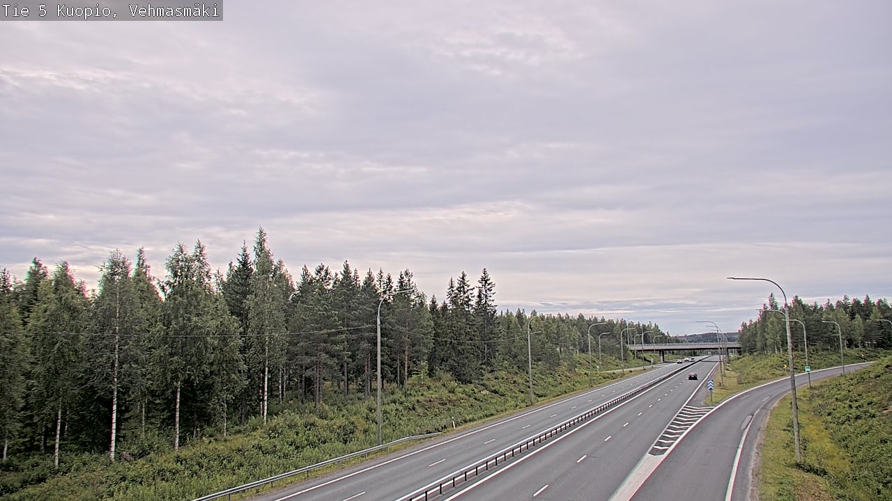 Weather Camera Image Väg 5 Kuopio, Vehmasmäki, Kuopio, Pohjois-Savo