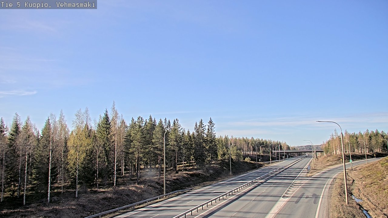 Weather Camera Image Road 5 Kuopio, Vehmasmäki, Kuopio, Pohjois-Savo