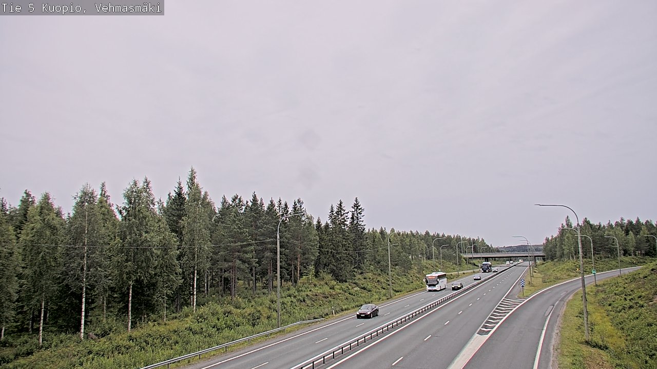 Weather Camera Image Road 5 Kuopio, Vehmasmäki, Kuopio, Pohjois-Savo