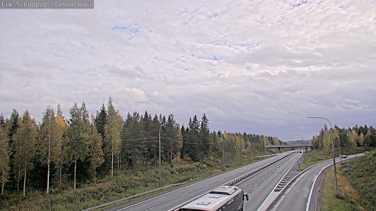 Weather Camera Image Road 5 Kuopio, Vehmasmäki, Kuopio, Pohjois-Savo