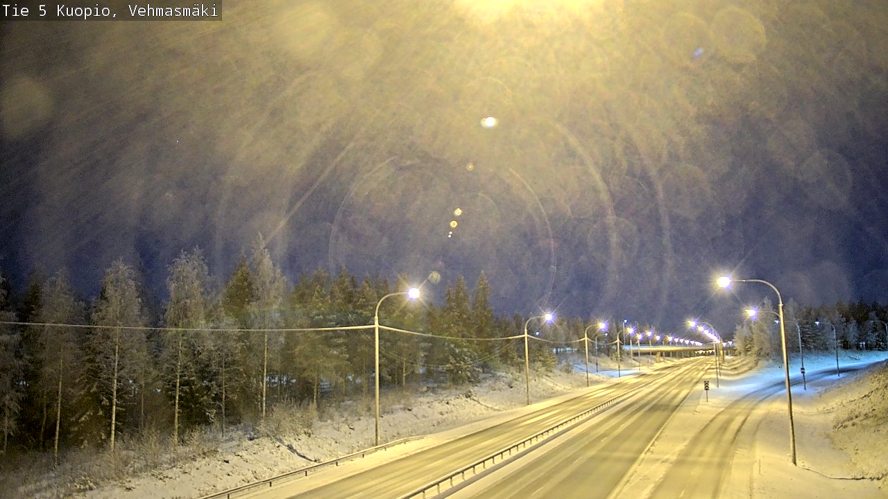 Weather Camera Image Väg 5 Kuopio, Vehmasmäki, Kuopio, Pohjois-Savo