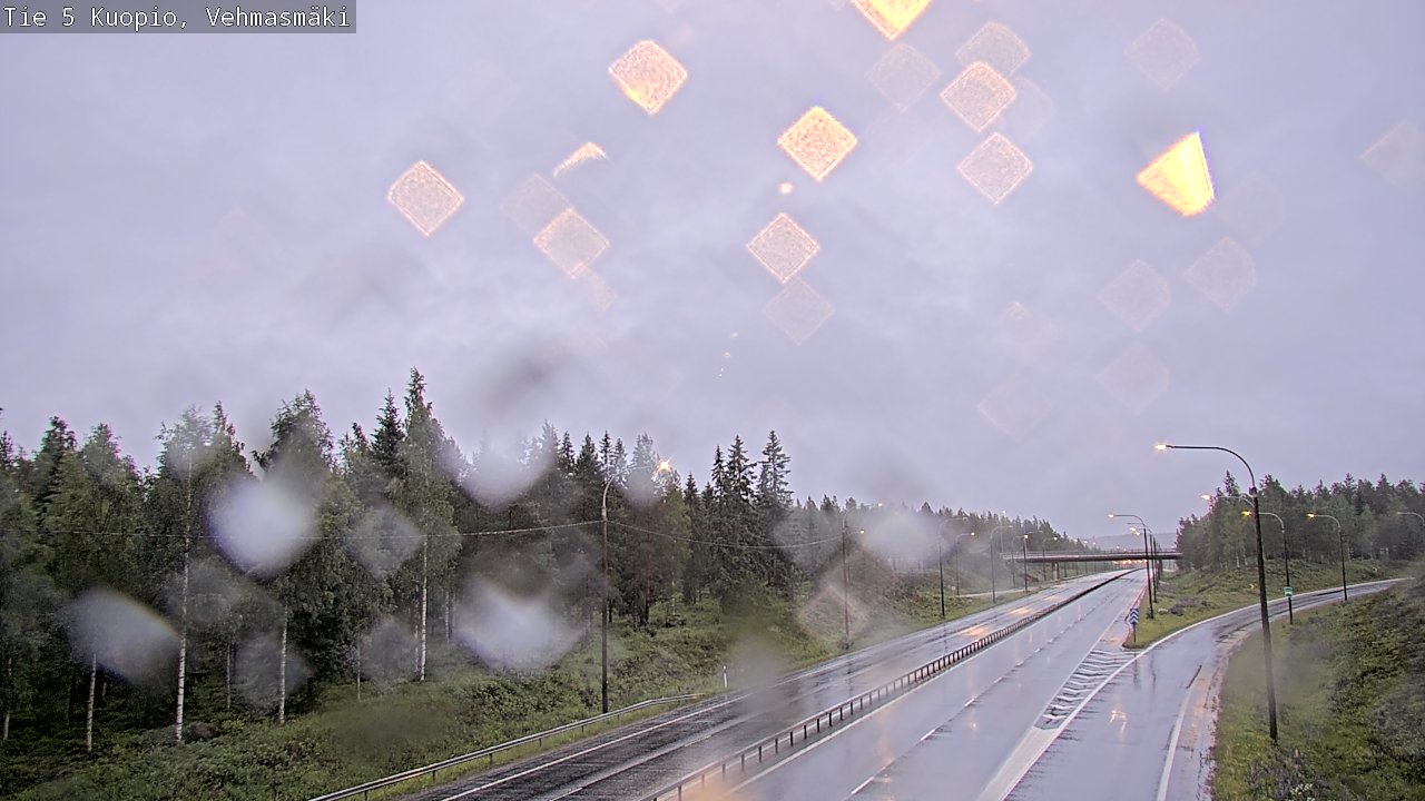 Weather Camera Image Road 5 Kuopio, Vehmasmäki, Kuopio, Pohjois-Savo