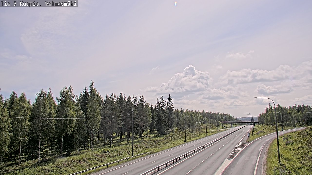 Weather Camera Image Road 5 Kuopio, Vehmasmäki, Kuopio, Pohjois-Savo