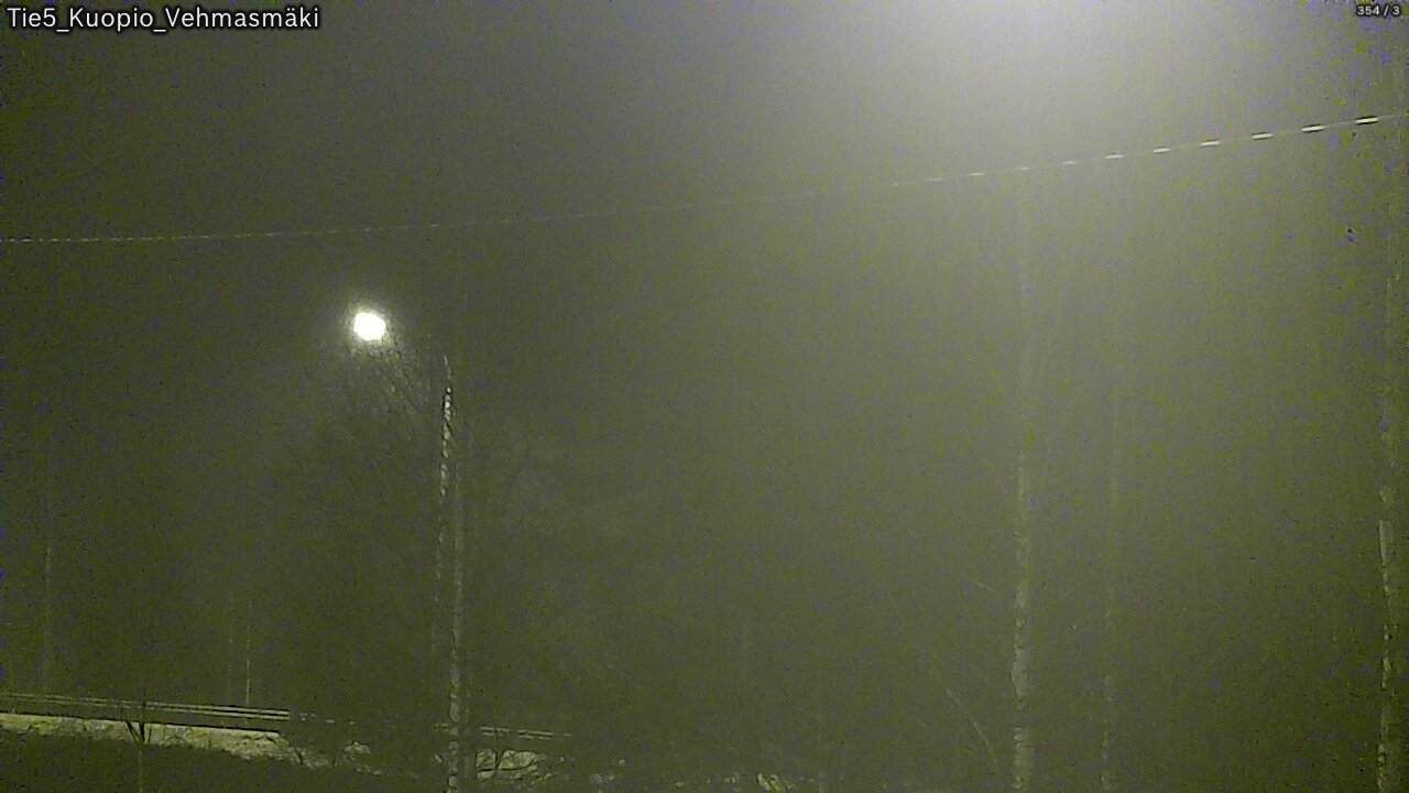Weather Camera Image Road 5 Kuopio, Vehmasmäki, Kuopio, Pohjois-Savo