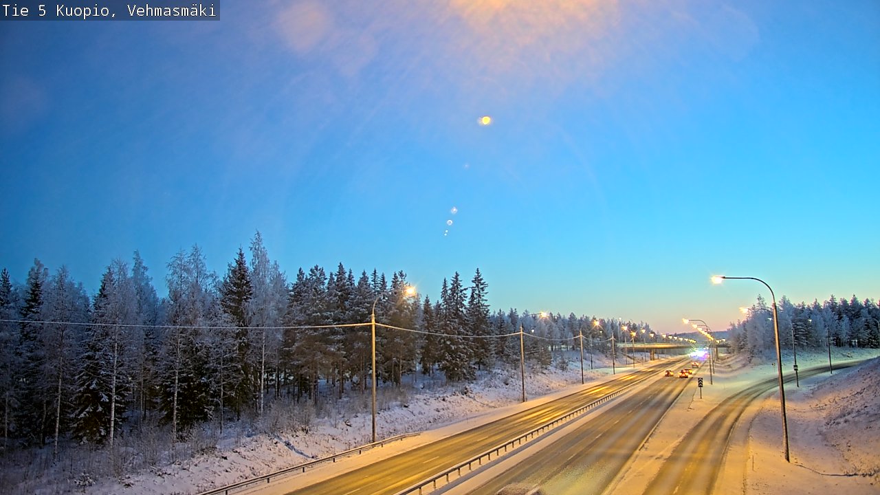 Weather Camera Image Väg 5 Kuopio, Vehmasmäki, Kuopio, Pohjois-Savo