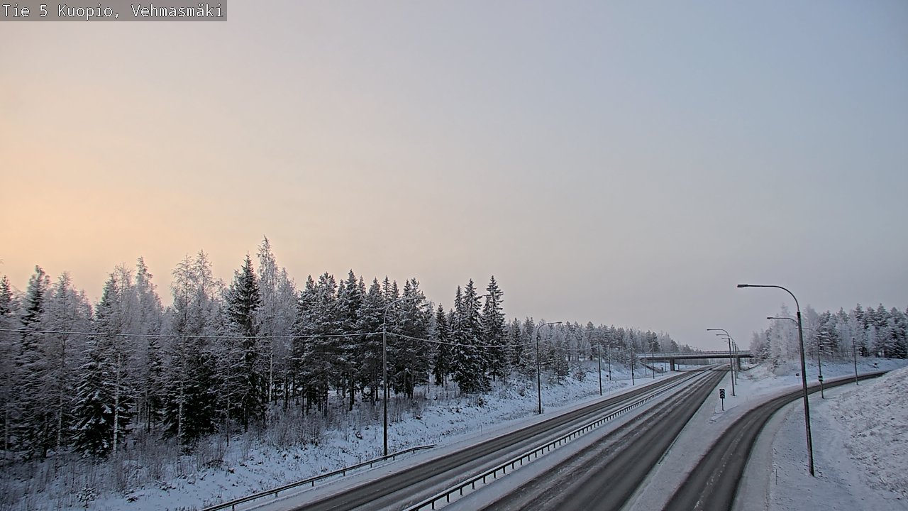 Weather Camera Image Väg 5 Kuopio, Vehmasmäki, Kuopio, Pohjois-Savo