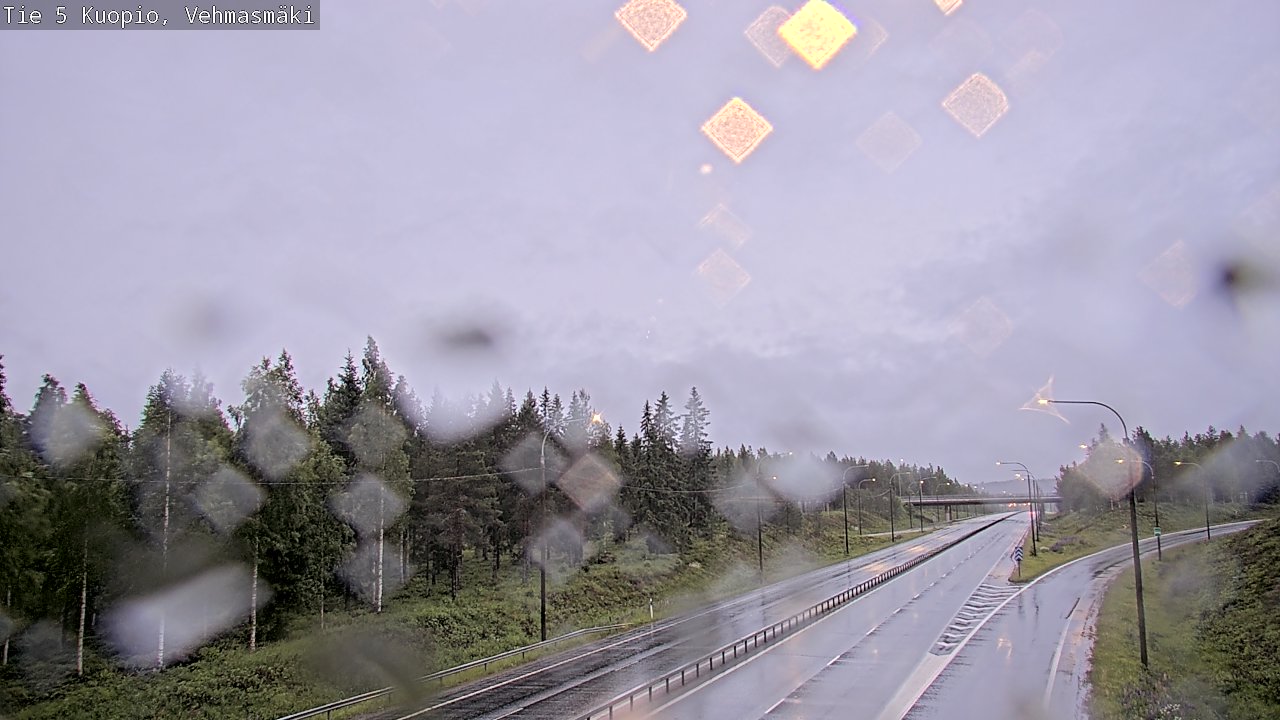 Weather Camera Image Road 5 Kuopio, Vehmasmäki, Kuopio, Pohjois-Savo