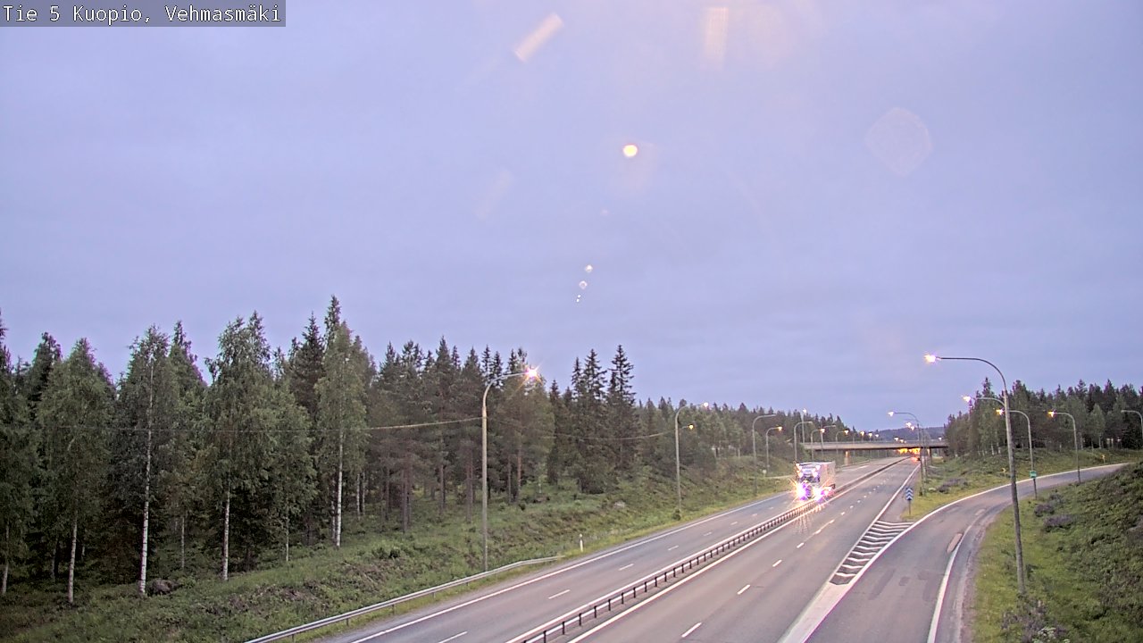 Weather Camera Image Road 5 Kuopio, Vehmasmäki, Kuopio, Pohjois-Savo