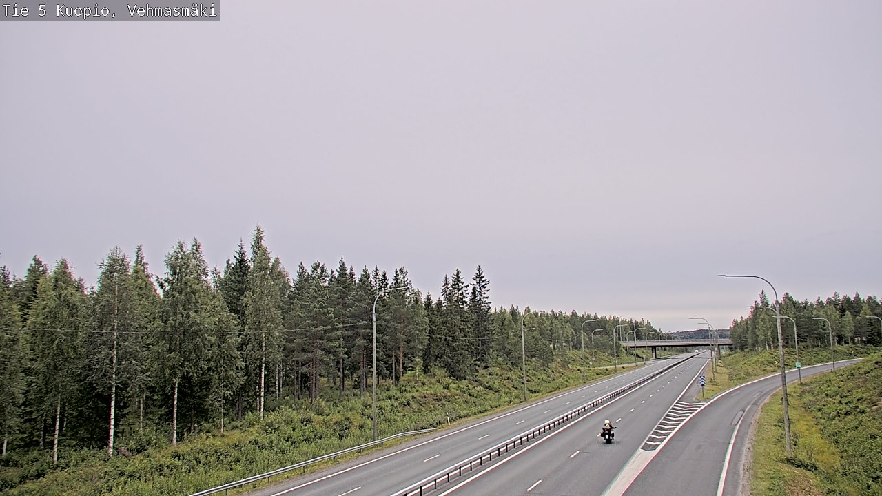 Weather Camera Image Road 5 Kuopio, Vehmasmäki, Kuopio, Pohjois-Savo