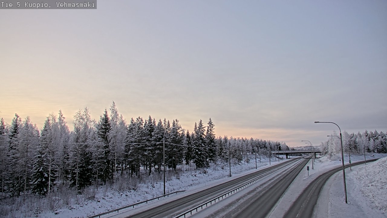 Weather Camera Image Väg 5 Kuopio, Vehmasmäki, Kuopio, Pohjois-Savo