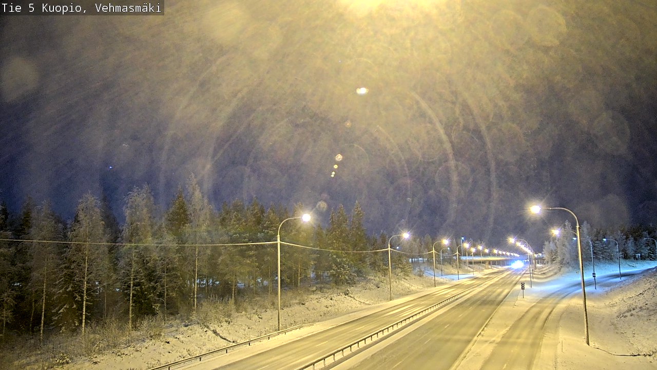 Weather Camera Image Väg 5 Kuopio, Vehmasmäki, Kuopio, Pohjois-Savo