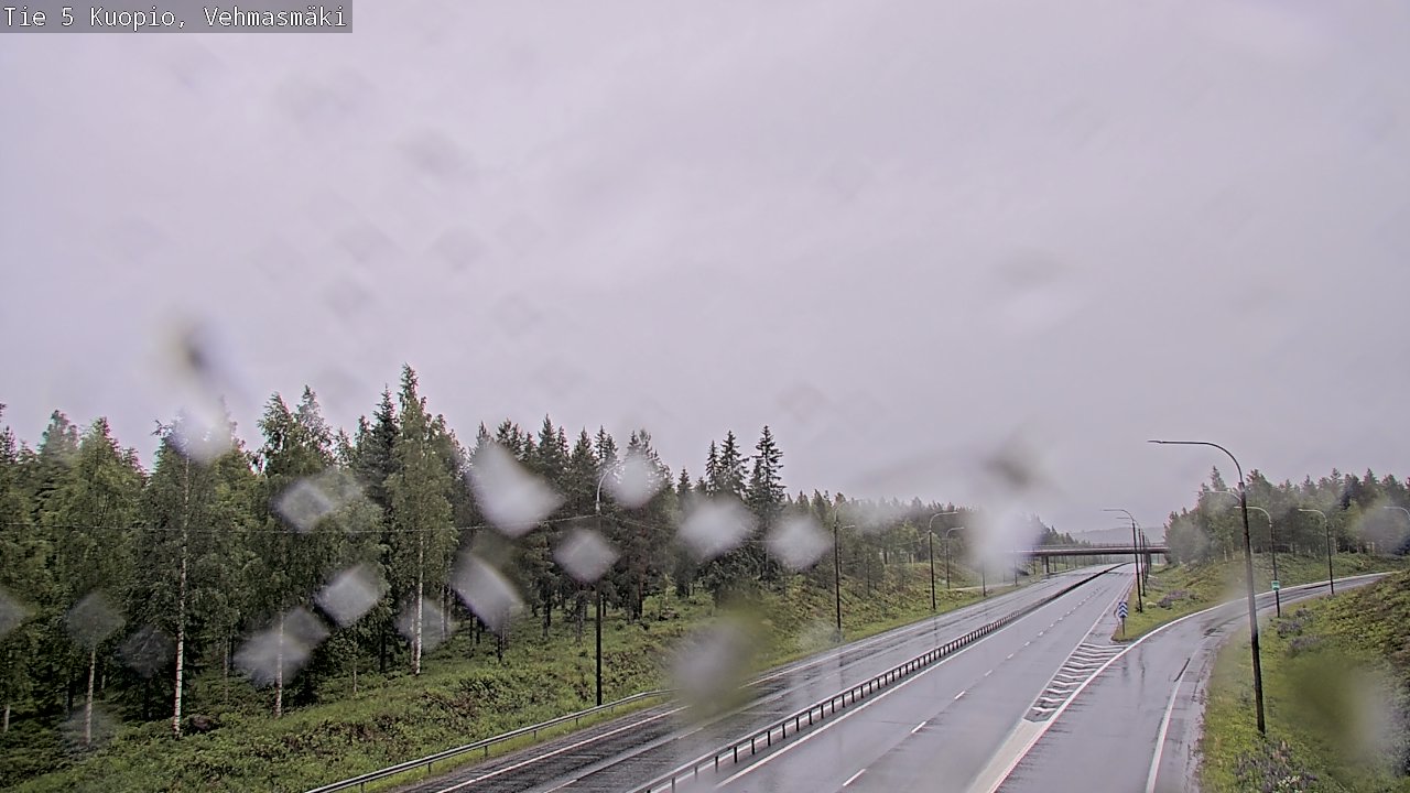 Weather Camera Image Road 5 Kuopio, Vehmasmäki, Kuopio, Pohjois-Savo