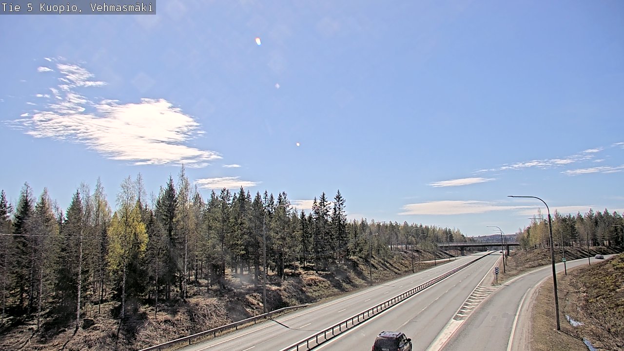 Weather Camera Image Väg 5 Kuopio, Vehmasmäki, Kuopio, Pohjois-Savo