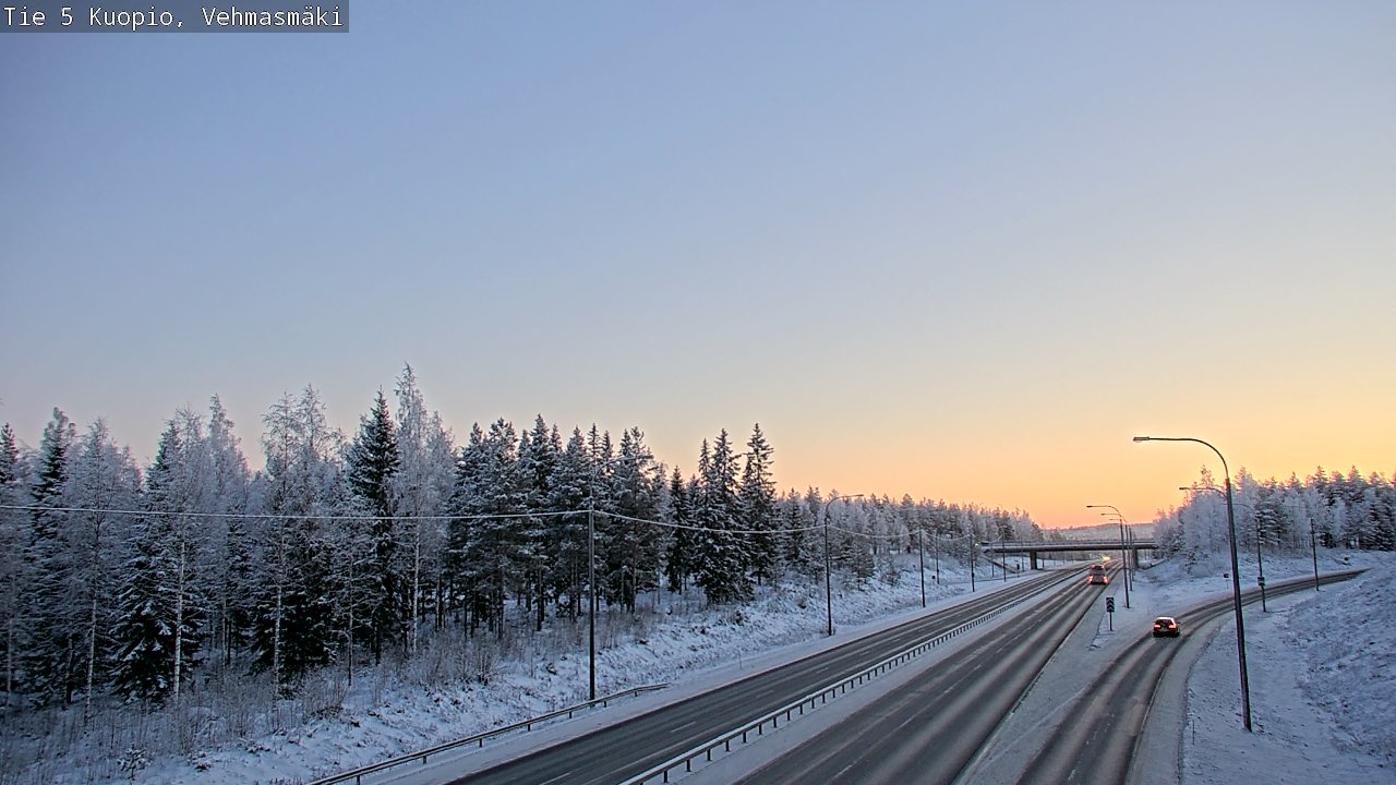 Weather Camera Image Väg 5 Kuopio, Vehmasmäki, Kuopio, Pohjois-Savo