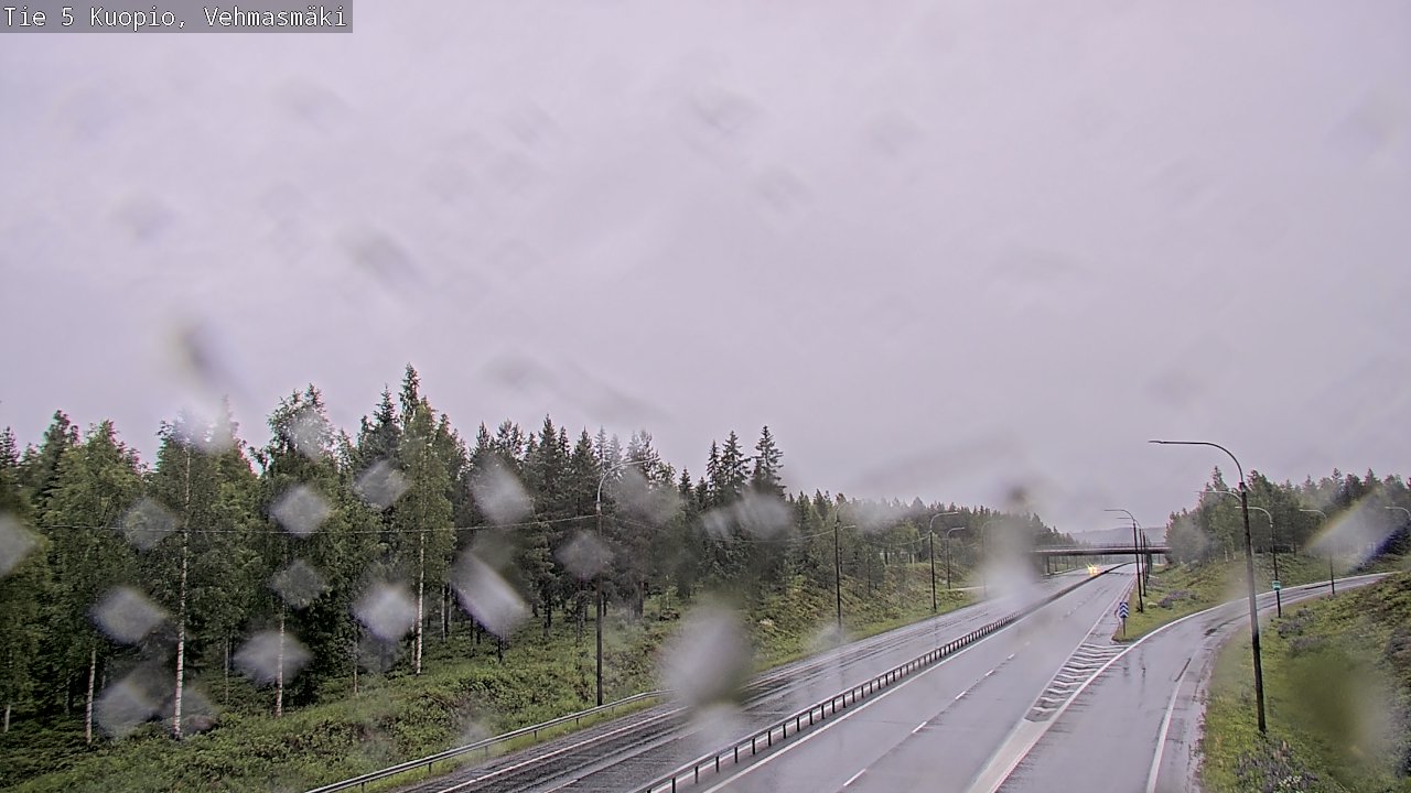 Weather Camera Image Road 5 Kuopio, Vehmasmäki, Kuopio, Pohjois-Savo