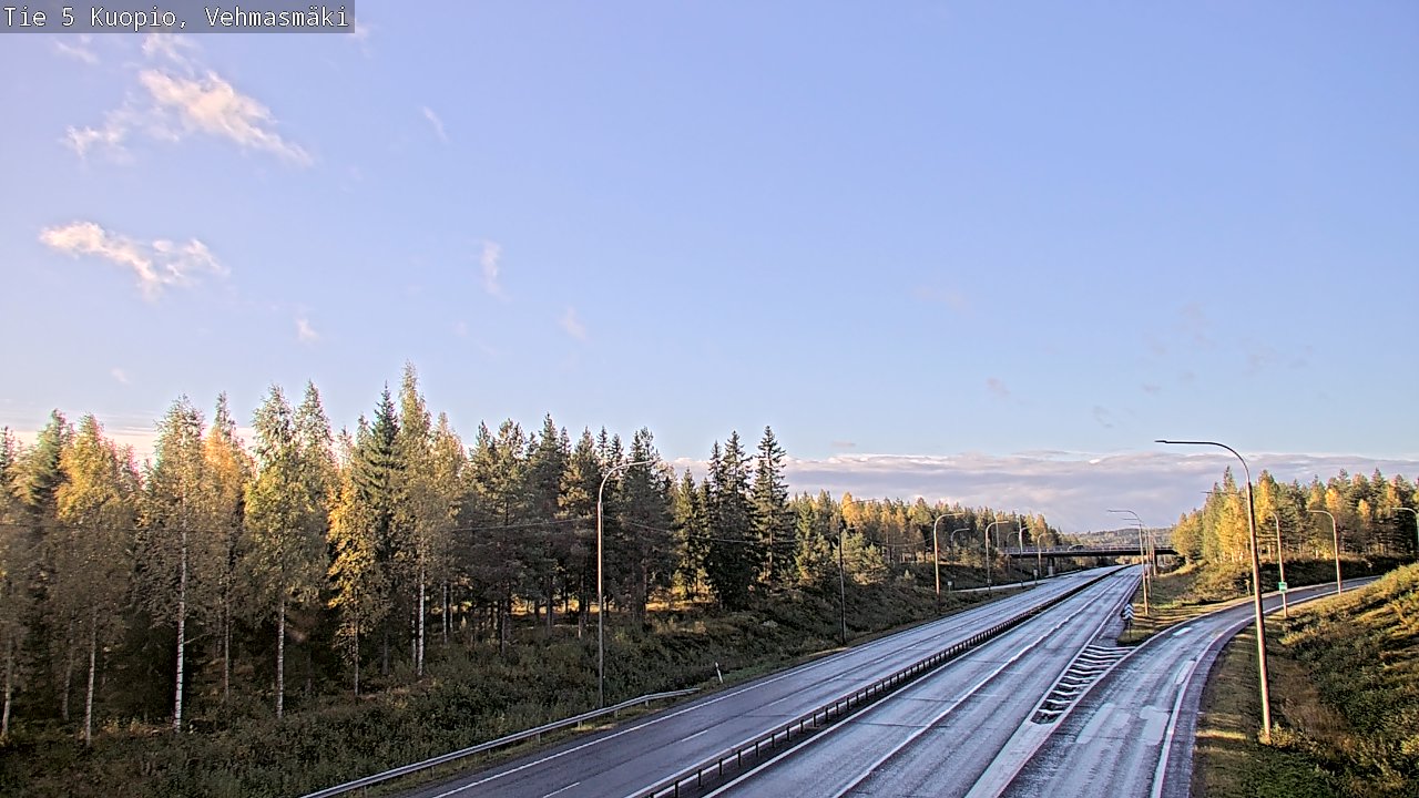 Weather Camera Image Road 5 Kuopio, Vehmasmäki, Kuopio, Pohjois-Savo