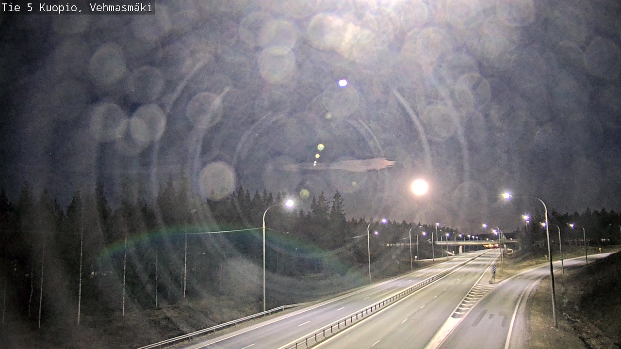Weather Camera Image Road 5 Kuopio, Vehmasmäki, Kuopio, Pohjois-Savo