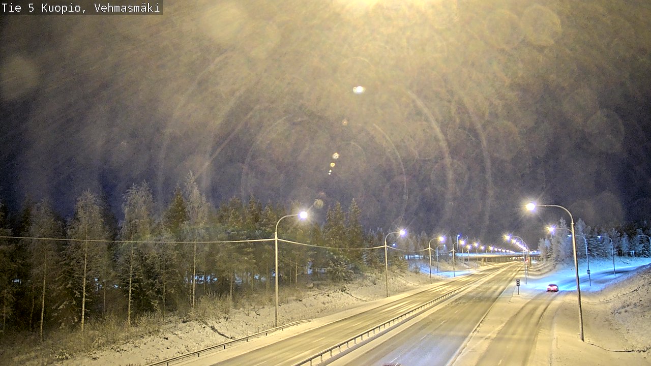 Weather Camera Image Väg 5 Kuopio, Vehmasmäki, Kuopio, Pohjois-Savo