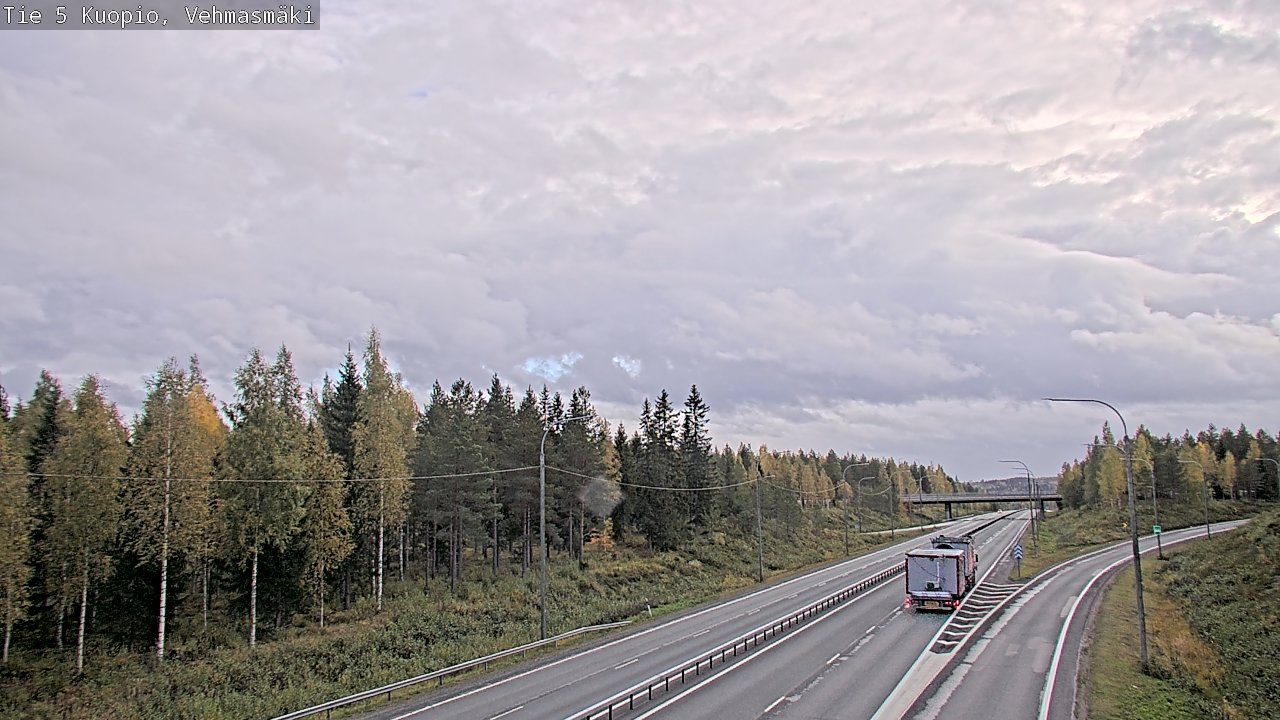Weather Camera Image Road 5 Kuopio, Vehmasmäki, Kuopio, Pohjois-Savo