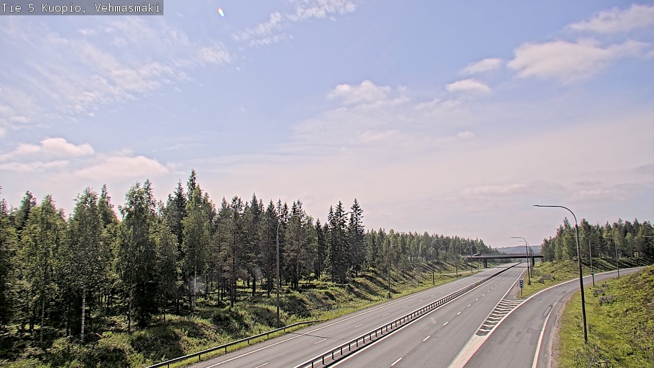 Weather Camera Image Road 5 Kuopio, Vehmasmäki, Kuopio, Pohjois-Savo