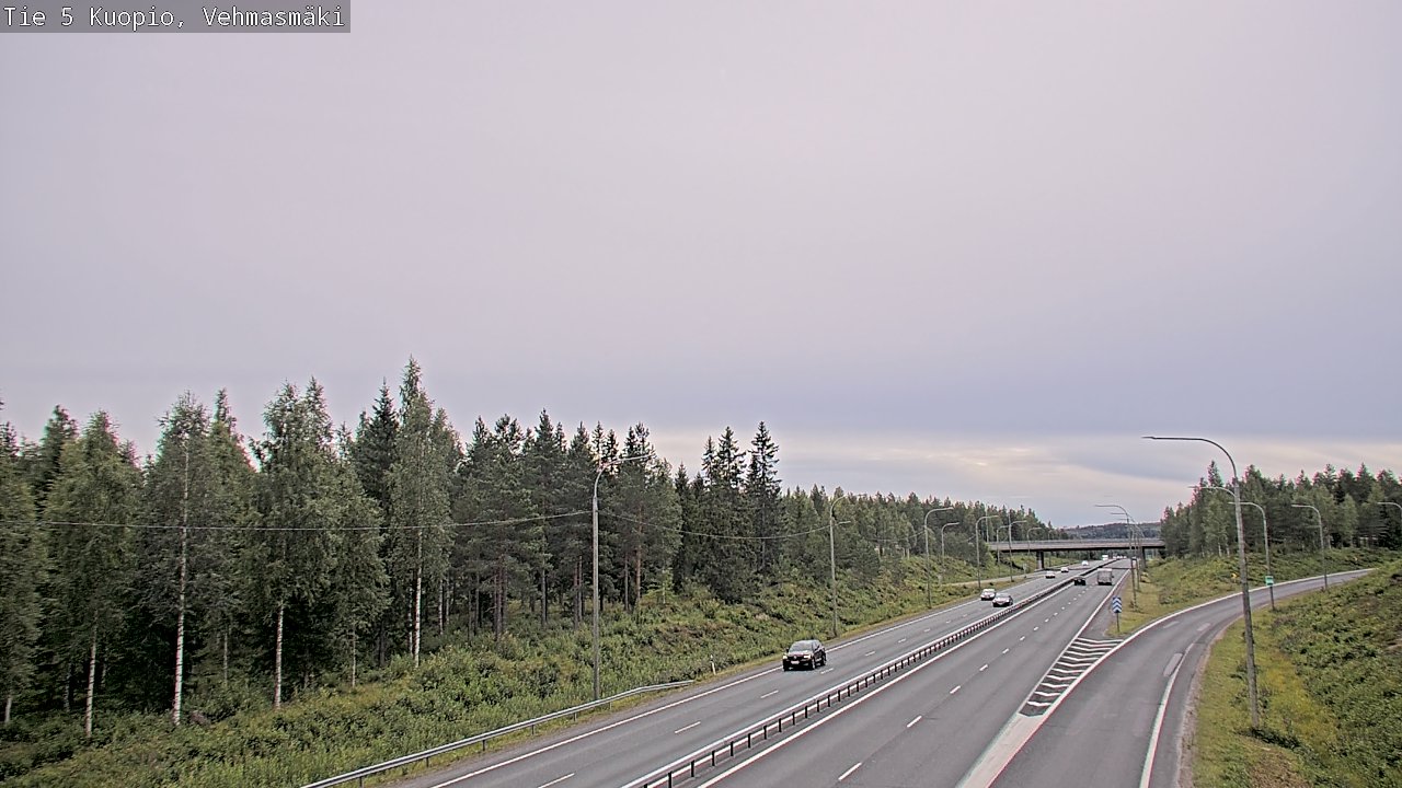 Weather Camera Image Väg 5 Kuopio, Vehmasmäki, Kuopio, Pohjois-Savo